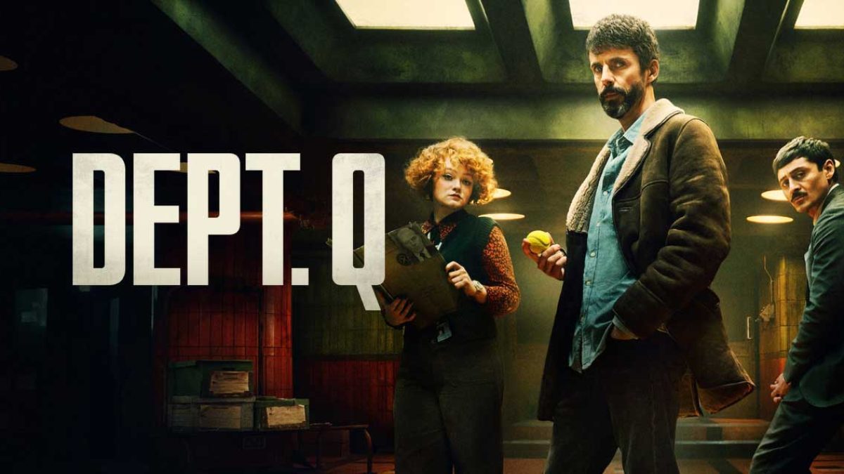 Cartel promocional de Dept. Q, el thriller británico basado en las novelas de Jussi Adler-Olsen