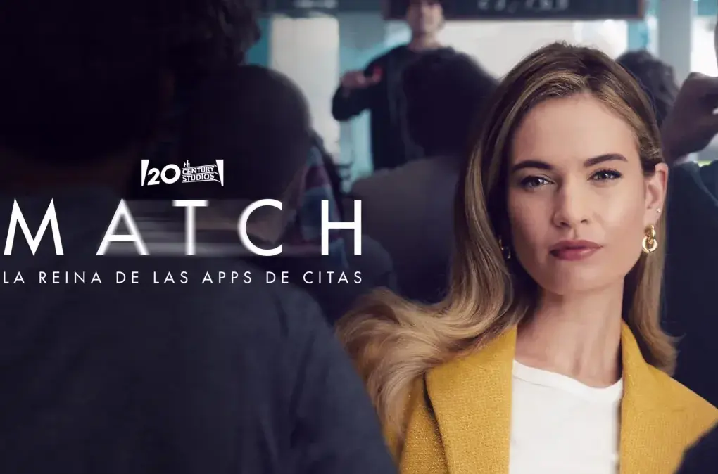 Poster de la película 'Match' con Lily James